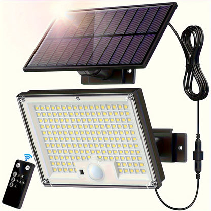 1/2pcs Solar Outdoor Lights, Motion Sensor Security LED Lights Dusk to Dawn, 2in 1 Solar Flood Lights IP65 for Yard Driveway Lighting, (172pcs LED Solar Flood Lights)