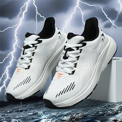 Men'S Wide Toe Box Running Shoes - Non-Slip MD Sole, Breathable Fabric Upper, All-Season Gym, Jogging, Walking Shoes - Lace-Up Athletic Sneakers for Big Feet & Wide Feet - Available in Multiple Colors (Dark Blue/Neon Yellow)