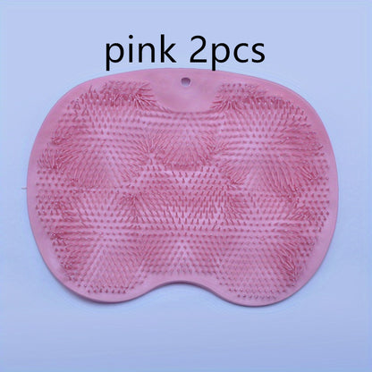 1pc Bath Exfoliating Pad, Bathroom Washing Pad, Shower Foot Scrubber Mat, Shower Cleaning Tools