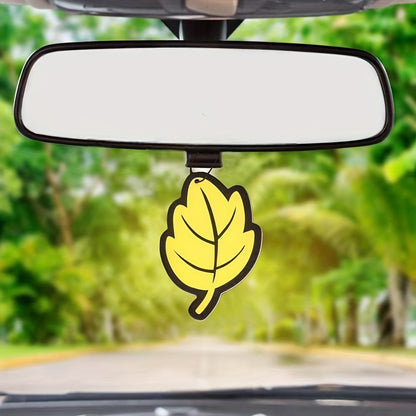 3-60pcs Car Air Freshener Natural Scented Tea Paper Auto Hanging Vanilla Perfume Fragrance Leaf Shape Car Interior Accessories Christmas Gift
