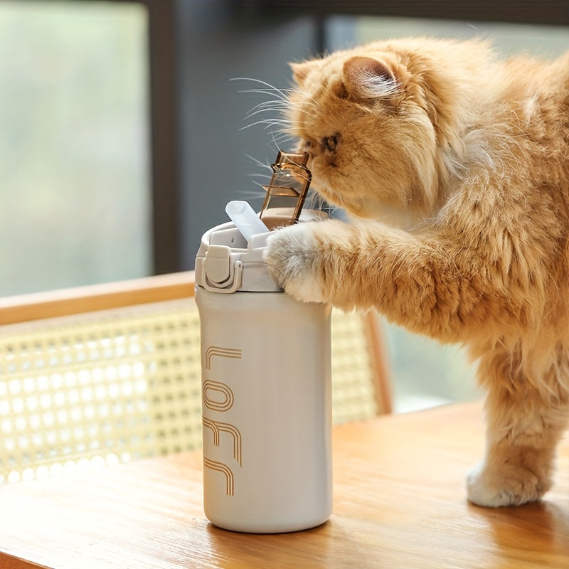 20oz/600ml Double-Wall Vacuum Insulated Stainless Steel Travel Mug - Thermal Cup with Leakproof Flip-Top Lid, Keeps Drinks Hot/Cold for Hours, Large Capacity Thermos for Coffee, Tea, Water - Perfect Gift for Coffee & Tea Love