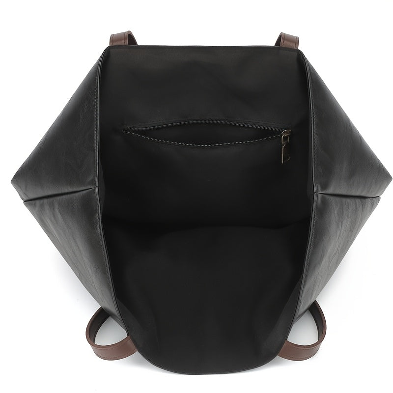 Women'S Vintage Large-Capacity Shoulder Tote Bag