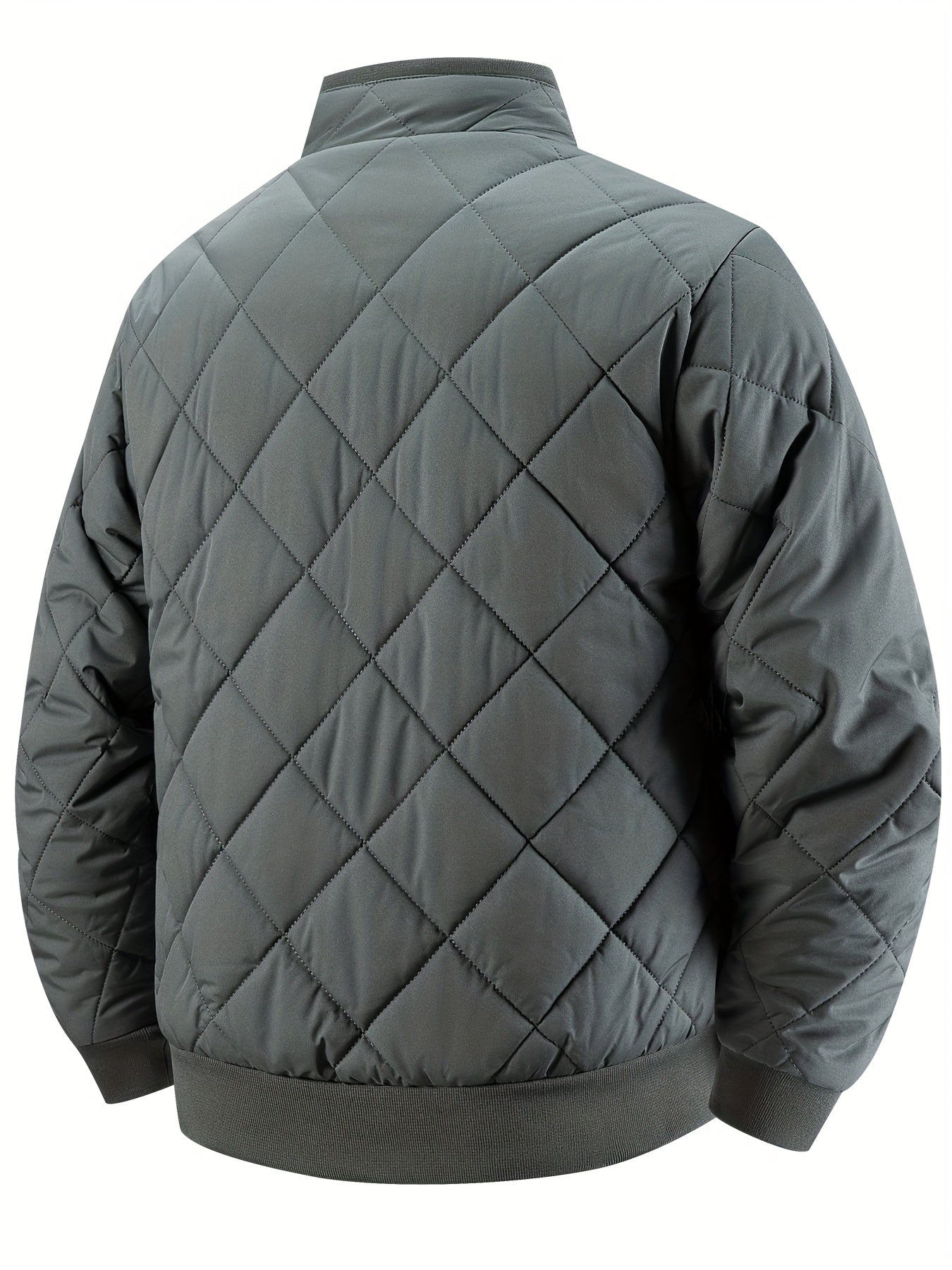 Men's Oversized Winter Coat 2XL-9XL (Big & Tall) - Thick Full-Zip Jacket with Stand Collar, -Filled Large Pockets - Heavy-Duty Cold Weather Outerwear for Plus Size Men, Hand Wash/Dry Clean (Casual Winter Jacket), PLUS SIZE