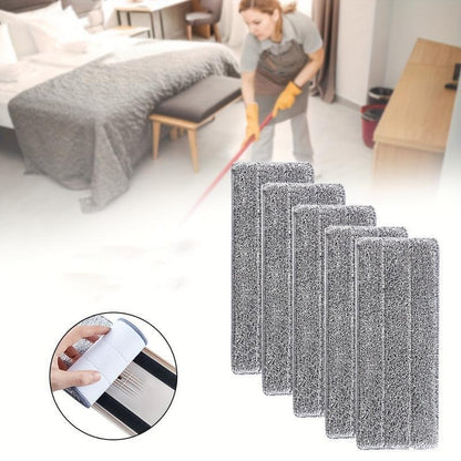 12pcs Heavy-Duty Mop Pads - Fast-Absorbing, Reusable Cleaning Pads for Hardwood, Tile, Linoleum Floors - Compatible with Flat Mops - Cost-Effective Cleaning Supplies (12pcs), Floor Maintenance, Highquality Microfiber, Busy Ho
