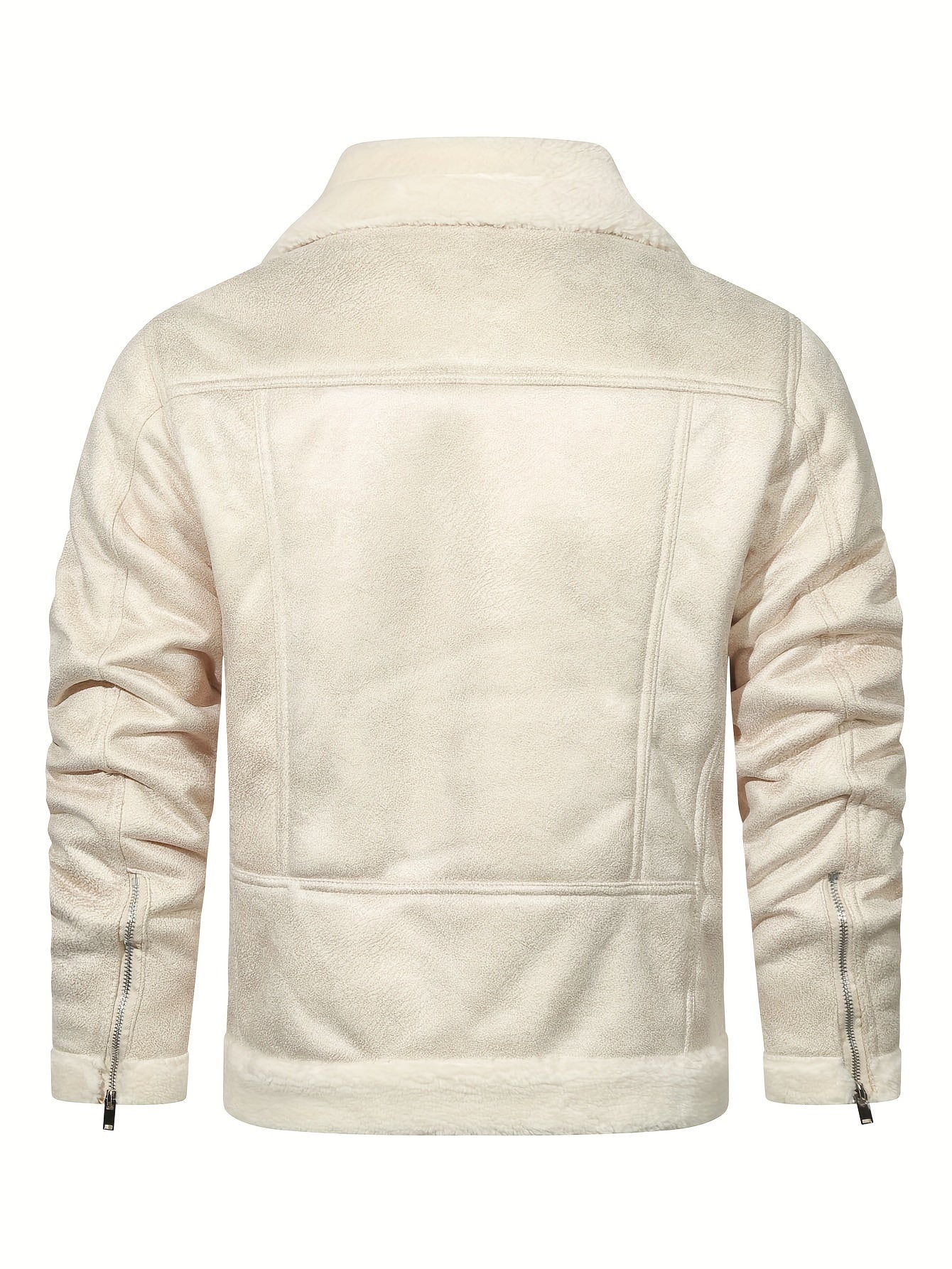 Men's Pu Jacket, Chic Faux Leather Jacket For Fall Winter