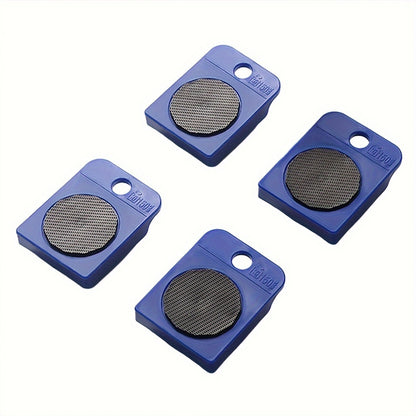 Conjunto de 5 peças para movimentação de móveis reforçados com elevador e deslizadores, azul - Ideal para mover eletrodomésticos, frigoríficos e sofás.