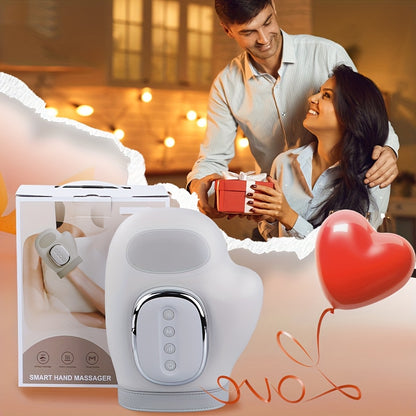 Ideal Gift, Hot Pressure Relax Hand Massager with 3 Massage Modes, 4 Temperature Settings, and 5 Air Wave Models Glove to Release Hand Stress from Long-Term Labor, Perfect for Moms and Women