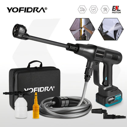 Brushless High Pressure Car Washing Water Gun, 6in 1 Electric Garden Washing Sprayer Cleaning Machine, Suitable for Washing Cars, Washing Floors And Yard Garden Watering, Floor Cleaning Tool, Car Wash Sprayer, Highpressure Wa