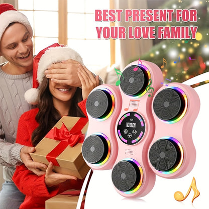 Best Gifts -Music Boxing Machine -9 Speed Modes Musical Music Boxing Machine with Music Boxes with Boxing Glove LED Light Electronic Boxing Machine with 9 Speed Modes And Counting Mode, Birthday Gifts, Boxing Bag, Boxing Punc