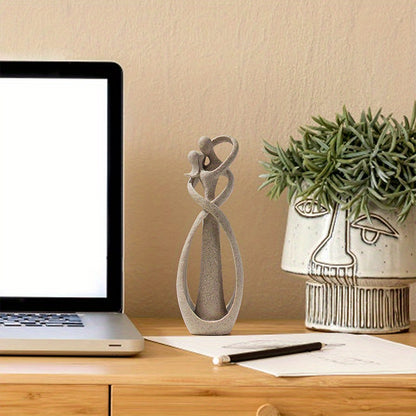 1pc, Kissing Couple Statue Abstract Sculpture Resin Statue Home Decor Modern Home Office Desktop Shelf Bookshelf Decoration, Christmas Gift