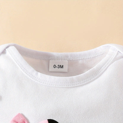 3pcs Short Sleeve & Shorts Set for Newborns - "I'm Daddy's Girl" Letter Print Pants and Headband, Mommy's World Alphabet Kids' Outfit, Perfect for Outdoor