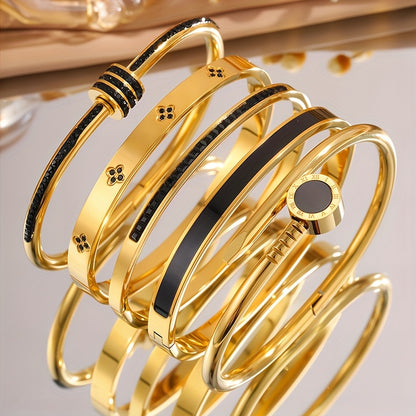 Stainless Steel Fashion Jewelry Waterproof Hypoallergenic Suitable for Men and Women Party Daily Wear Accessories