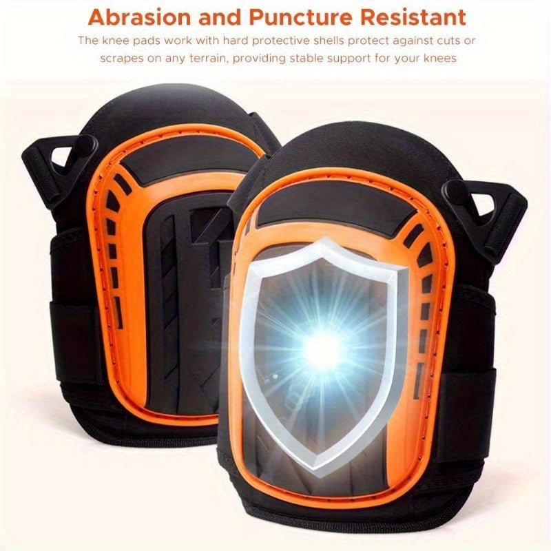 Heavy-Duty Knee Pads for Floor Work - Unisex Ergonomic Knee Guards with Cushioned Protection, Durable Construction & Adjustable Straps, Ideal for Construction, Carpentry, and DIY Projects, Knee Pads for Work, Construction Kne