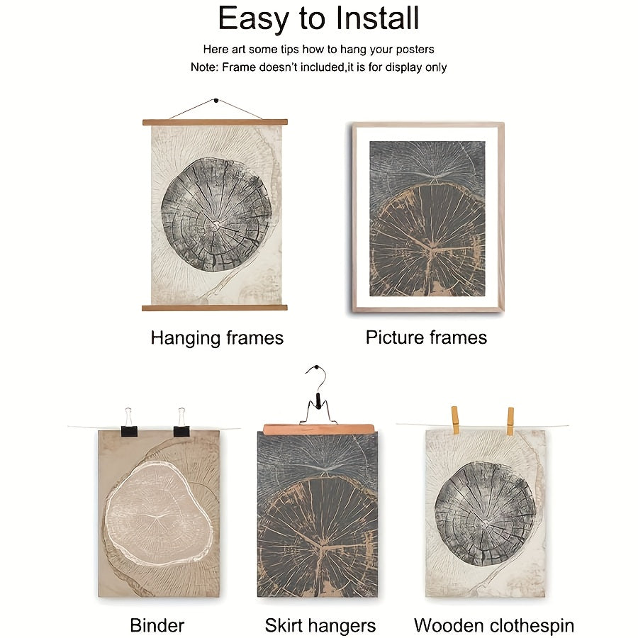 2D/Flat 3pcs Abstract Black and White Elegant Canvas Art with Wooden Frame, Large Wall Decor – Perfect for Living Room, Bedroom, Dining Room, Office – Ideal Halloween & Easter Gift, Flat 2D Design