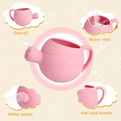 Silicone Watering Can Toys ( Lightweight with Handle) Easy to Grasp for Youngsters - Perfect for Bathing, Beach and Garden Play, Sprinkler Toy to Play with, Beach Gardening Toys, Safe and Fun Water Play Toys for Youngsters En