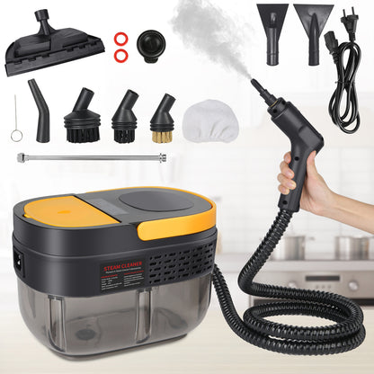 Portable Household Steamer Cleaning Machine, High Temperature Pressure Handheld Kitchen Carpet Steam Cleaner, for Homes, Offices and Vehicles