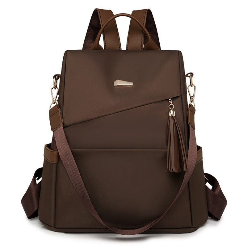 Ant King Anti-Theft Design Men'S & Women'S Backpack - Stylish Travel & Commuter Bag with Multiple Compartments, Brown & Beige Options, Durable Fabric, Secure Zipper Closure for Everyday Use, Commuter Bag, Secure Zipper Closur