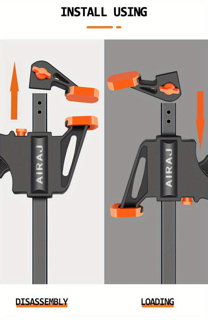 2/5pcs AIRAJ 10.16 Cm Woodworking Clips F Clamp Clip Hard Grip Quick Ratchet Release DIY Carpentry Hand Vise Tools