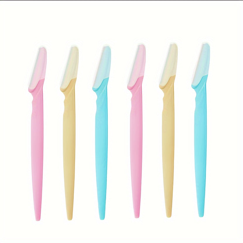 3-24pcs Eyebrow Razor Shaper Set, Facial Hair Remover Trimmer Grooming Kit for Women And Men, Stainless Steel, Non-Electric, No Battery Needed, with Various Colors for Versatility