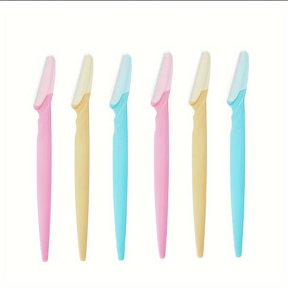 3-24pcs Eyebrow Razor Shaper Set, Facial Hair Remover Trimmer Grooming Kit for Women And Men, Stainless Steel, Non-Electric, No Battery Needed, with Various Colors for Versatility