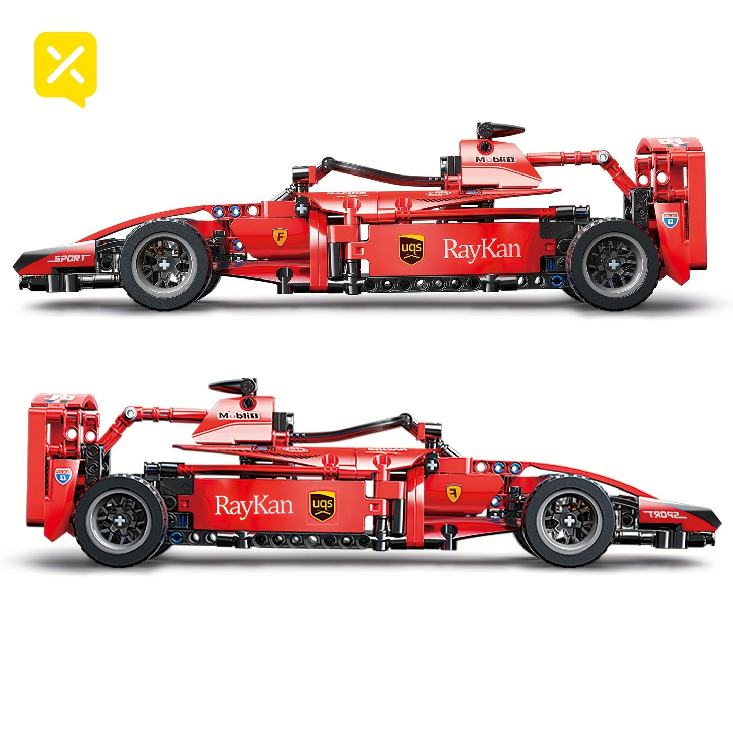 New Racing Car, Formula Retro Car Model, Remote Control Car Building Block, Cool Collection Model Car Kit, Building Toy, Suitable For Christmas Gifts, Halloween Gifts