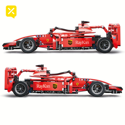 New Racing Car, Formula Retro Car Model, Remote Control Car Building Block, Cool Collection Model Car Kit, Building Toy, Suitable For Christmas Gifts, Halloween Gifts