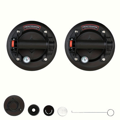 2pcs rubber industrial-grade vacuum suction cups with precision dials, for glass handling tile tiling, furniture moving, rock plate handling, etc., is a good helper for your decoration home, suitable for men and Women's holid