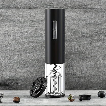 USB Rechargeable Wine Bottle Opener Set | Fully Automatic Spiral Corkscrew + Foil Cutter + Vacuum Stopper + Pourer | Quick Cork Removal Without Jamming | Recommended for Home Parties | Compatible with Wine/Champagne/Soda | Ki