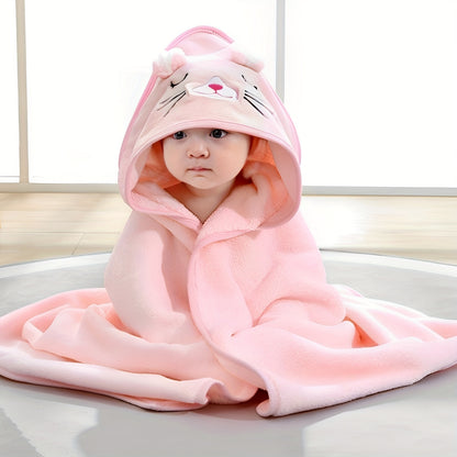 1pc Children Cartoon Bath Towel, Children Blanke, Water Absorbent, Soft And Skin-friendly Bath Towel, Christmas Halloween Thanksgiving Day Gifts