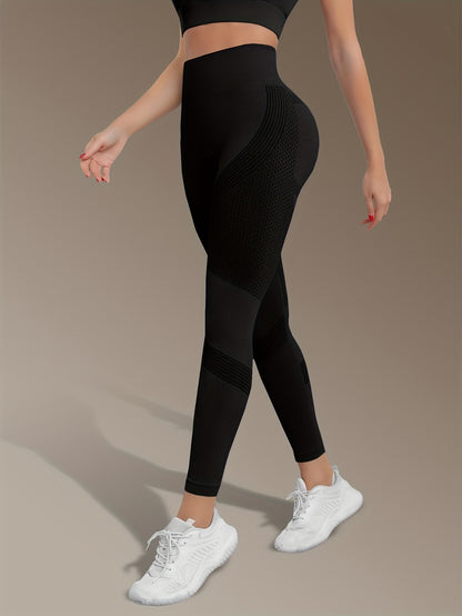 Women's High-Waist Seamless Yoga Leggings - Quick Dry, Stretchy Activewear Pants for Fitness & Training