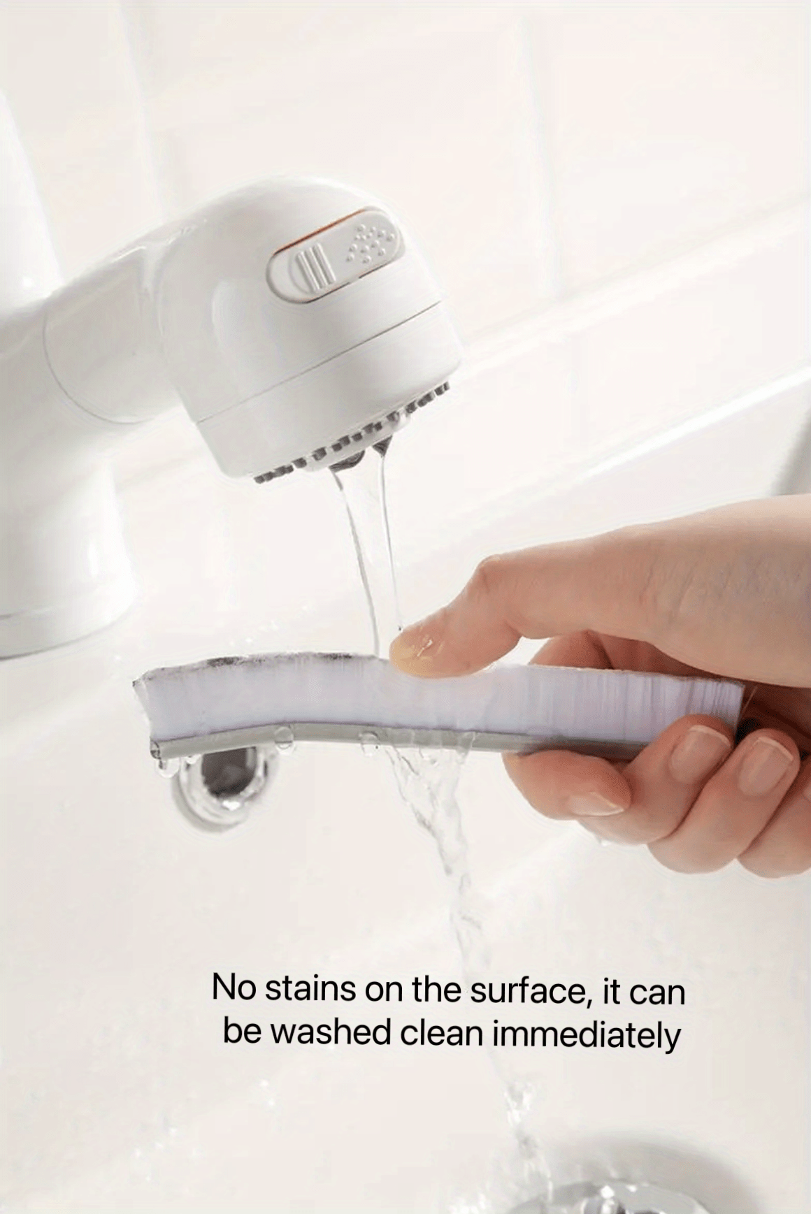 1pc Bathroom Crevice Brush, Toilet Kitchen Tile Corner Cleaning Brush, Multifunctional Window Seam Groove Dust Brush, Hard Bristle Brush, Household Cleaning Tools