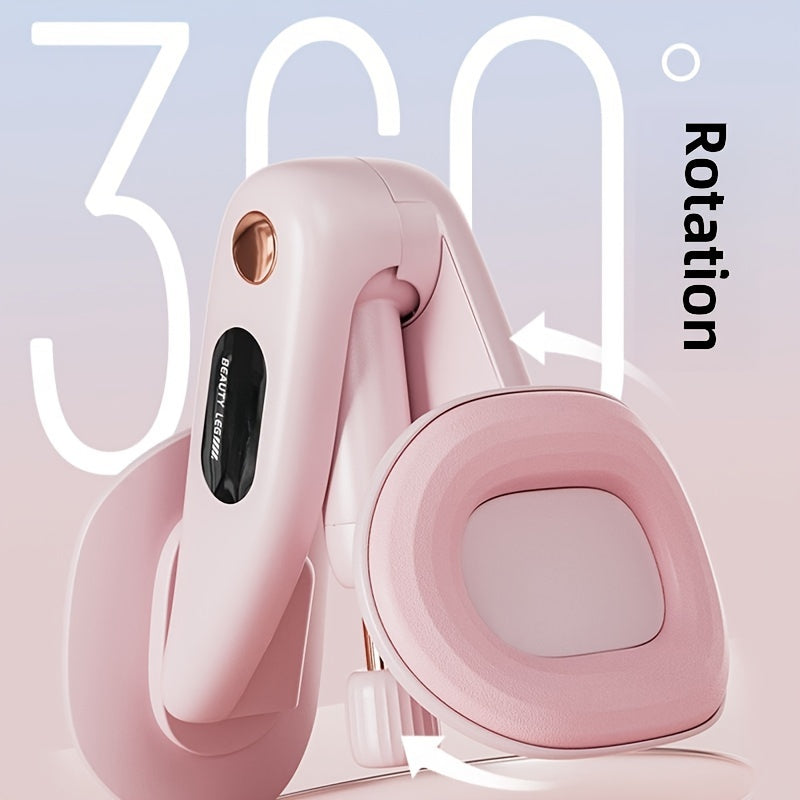 Aparelho para Exercícios do Pavimento Pélvico e Pernas - Equipamento de Ginástica Doméstica para Emagrecimento, Recuperação e Tonificação Muscular - Inúmeros Treinos, Material ABS Durável, Branco/Rosa