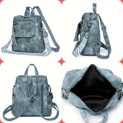 Bolsa de ombro e mochila de senhora retro com alças amovíveis, ideal para o dia a dia, trabalho e arrumação.