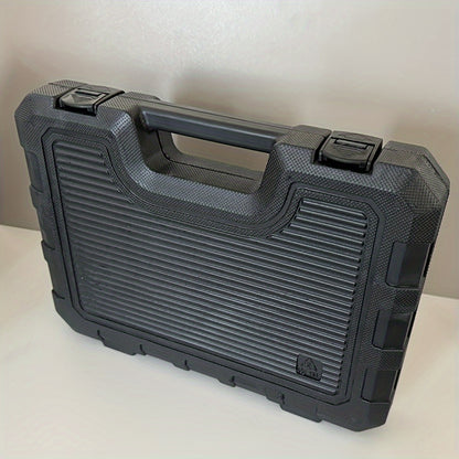 3/8" Drive Impact Socket Set, 6 Point 50pcs Standard Metric (8-22mm) & SAE (5/16-3/4-Inch) CR-V Steel Sockets with Adapters & Ratchet Handle, Nice Gifts