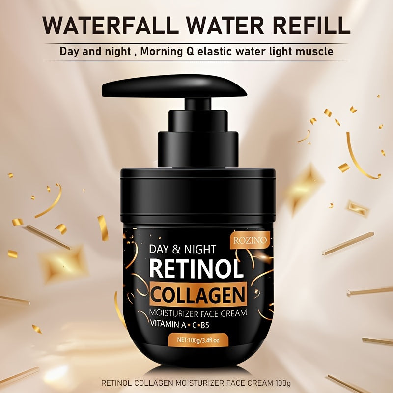 Instant 4pcs Retinol Skincare Set Firming, Moisturizing & Firming, Includes Caffeine Eye Cream, Face Cream, Moisturizing Cream, Facial and Neck Care Stick, farewell to dry, dullness, and sagging, instant touch Lift, deeply hy