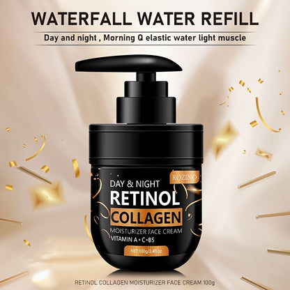 Instant 4pcs Retinol Skincare Set Firming, Moisturizing & Firming, Includes Caffeine Eye Cream, Face Cream, Moisturizing Cream, Facial and Neck Care Stick, farewell to dry, dullness, and sagging, instant touch Lift, deeply hy