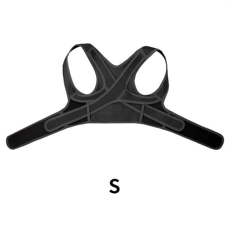 Adjustable Posture Brace with Thoracic Lumbar Support - Back, Hunchback & Round Shoulder, Comfortable Body Support Belt for &, Ideal for Scoliosis, Osteoporosis (Black)