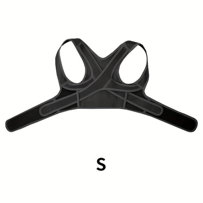 Adjustable Posture Brace with Thoracic Lumbar Support - Back, Hunchback & Round Shoulder, Comfortable Body Support Belt for &, Ideal for Scoliosis, Osteoporosis (Black)