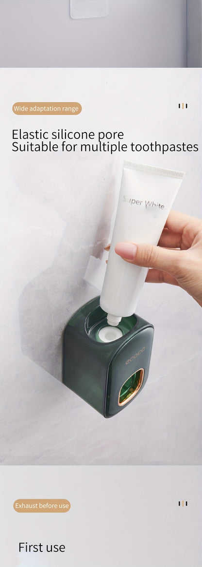 Dispensador de pasta de dentes automático e elegante para montagem na parede - Não necessita de eletricidade.