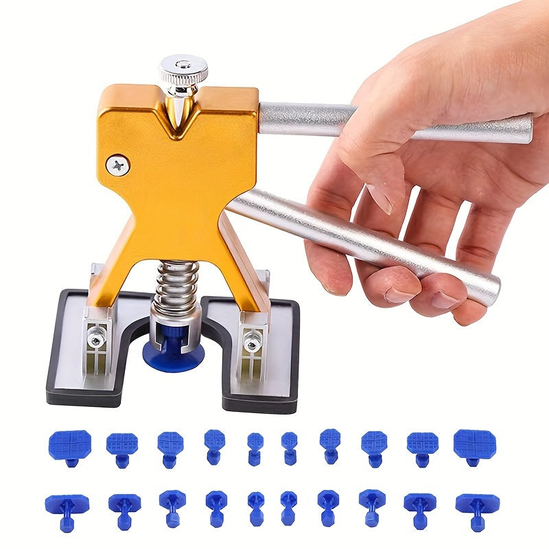 Paintless Dent Repair Kit - Car Dent Removal Tool with Tabs - Minor Dent Removal and Body Damage Fix for Vehicle Car.