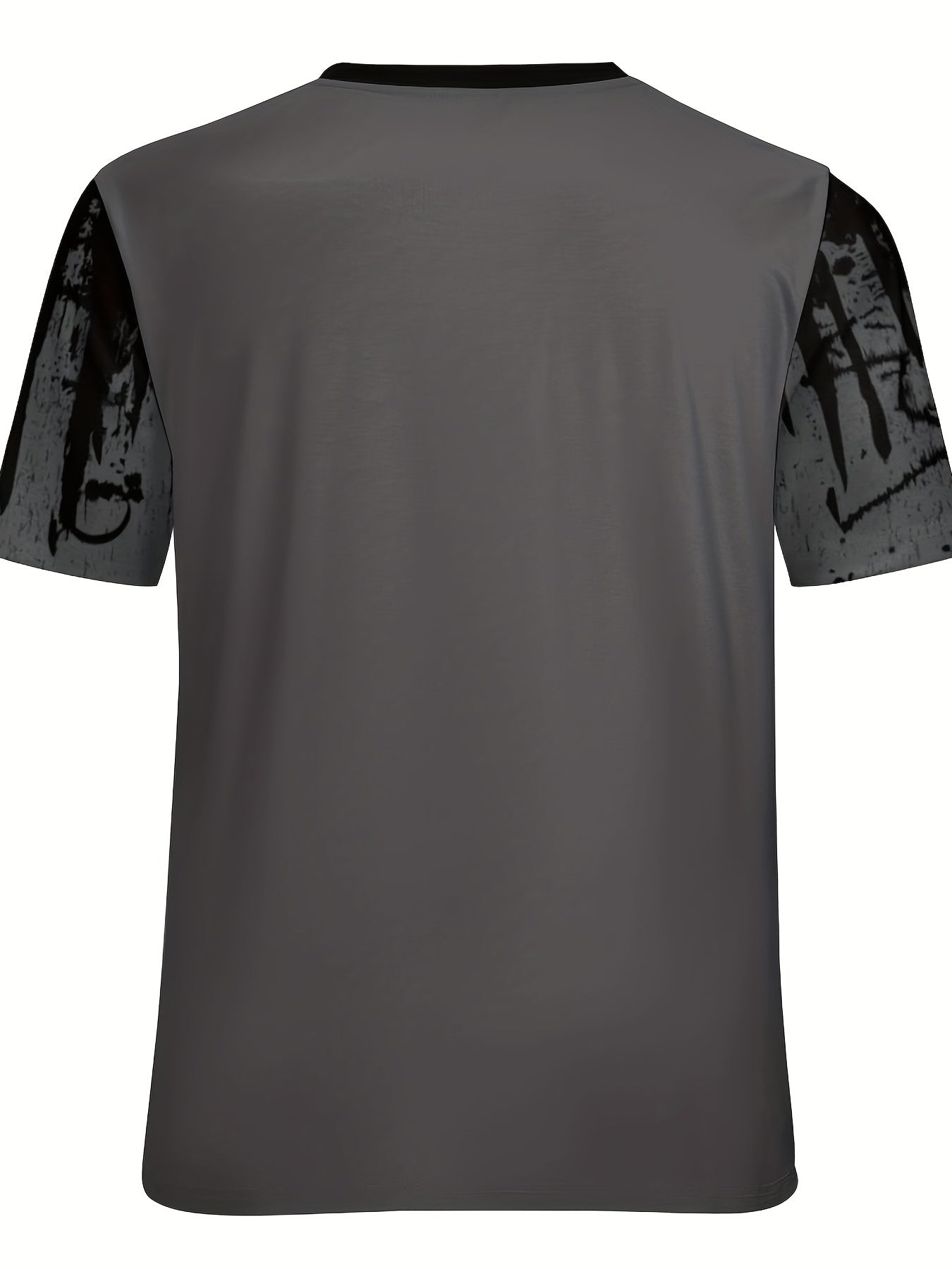 Paint Splash Print, Men's Graphic Design Crew Neck Active T-shirt, Casual Comfy Tees Tshirts For Summer, Men's Clothing Tops For Daily Gym Workout Running