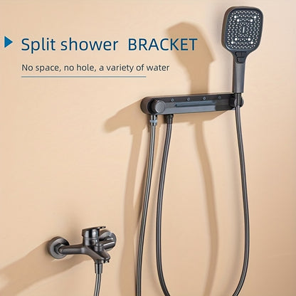 Wall-Mounted Shower Head with Adjustable Arm - No Electricity Needed, Easy Installation, Heavy-Duty Copper Construction for Modern Bathroom Upgrade - Ideal for Bath or Shower