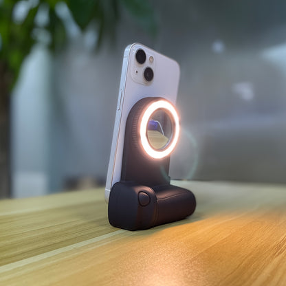 Suporte Magnético para Telemóvel com Luz LED Ajustável
