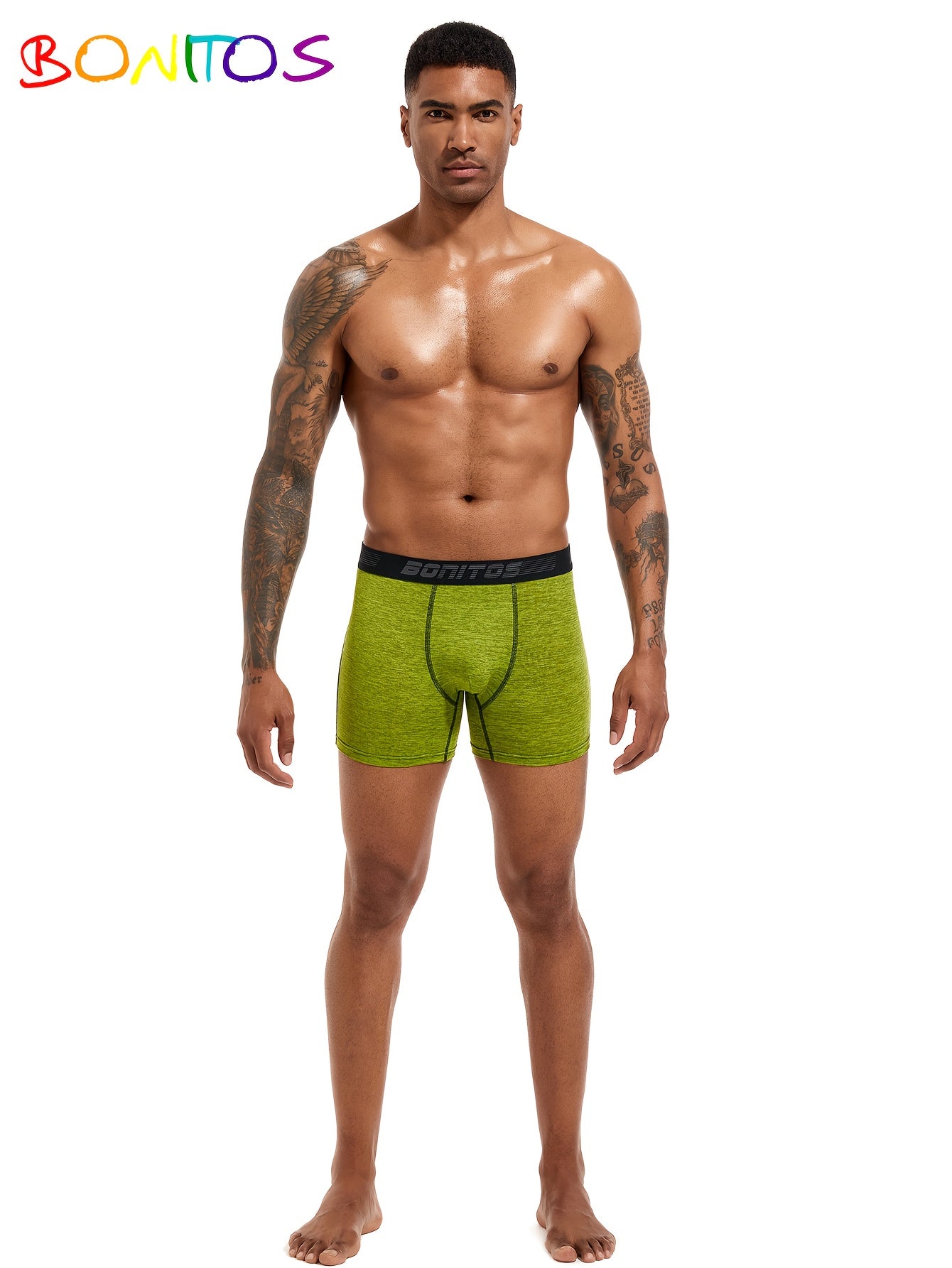 Conjunto de 5 cuecas boxer novas para homem, marca de roupa interior masculina sexy e de alta qualidade, cuecas slip para homem, presente de roupa interior masculina.