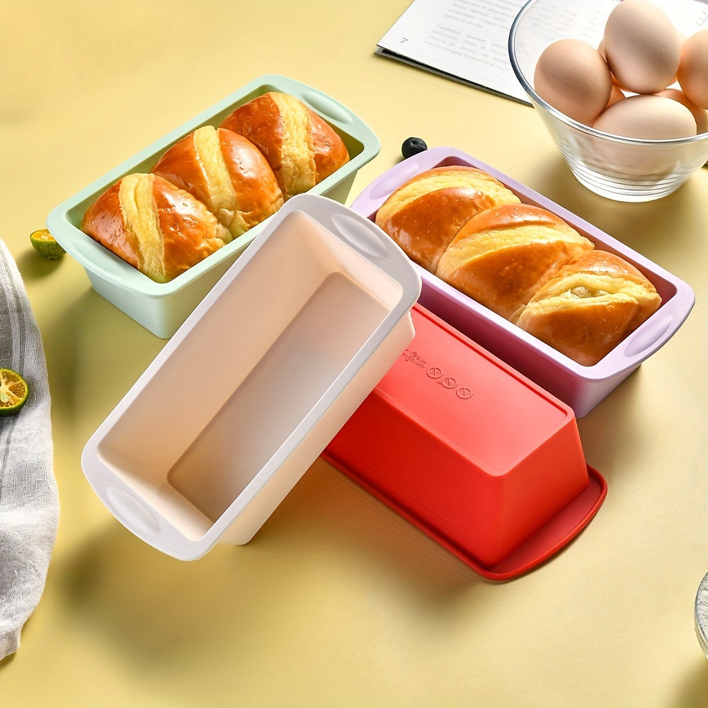 2pcs, Silicone Loaf Pan, Non Stick Easy Release Rectangle Silicone Cake Pan For Baking Bread, Flexible BPA Free Silicone Baking Mold And Bread Mold, Toast Pan, Brownie Loaf Pan, Cake Mold