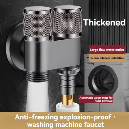 The Bathroom Is Equipped with A Dual Control Faucet with 2 Outlets. Very Suitable for Connecting Washing Machines And Toilets.