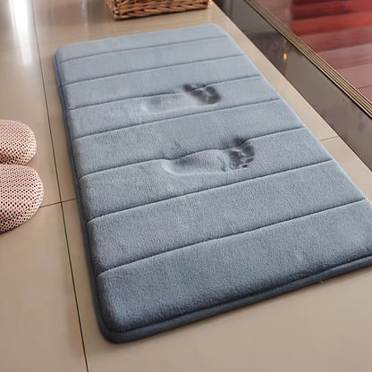 1pc Soft and Comfortable Bathroom Memory Foam Mat with Quick Absorption and Anti-Slip Properties, Bathroom Decor, Bathroom decorations, bath rug, kitchen Area Rugs, Laundry, bedrooom, shower, indoor mat