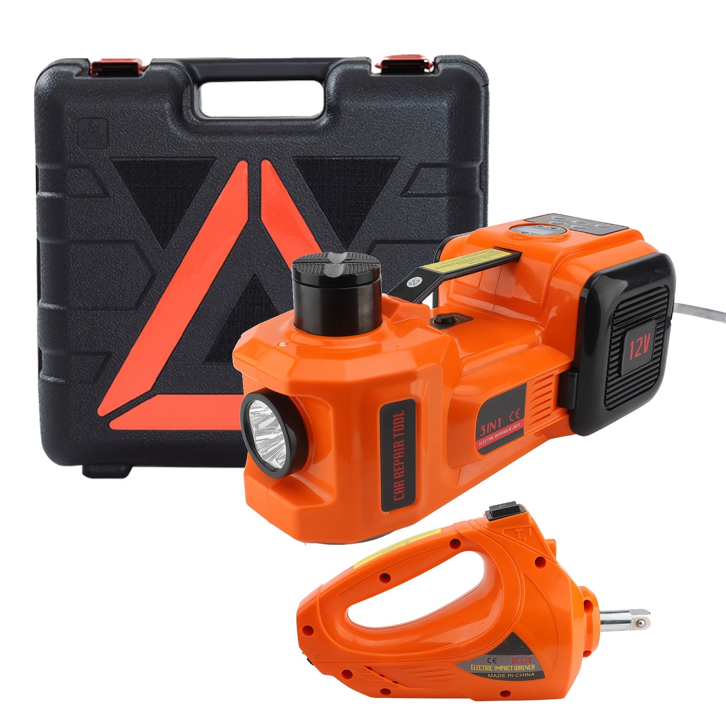 Electric Car Jack, 5 Ton/4999.95 KG Hydraulic Jack Lift with LED Light for SUV MPV Sedan Truck Change Tires Garage Repair,  Vehicle Maintenance, Portable Jack, Heavyduty Material, Lifting Equipment, Diy Auto Repair, Car Owner