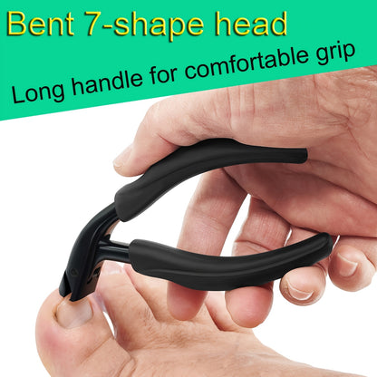 Professional Toenail Clippers for Ingrown and Seniors Thick Toenails - Heavy Duty Podiatrist Toe Nail Cutter, Easy Grip Handle Stainless Steel Fingernails clippers Sharp Curved