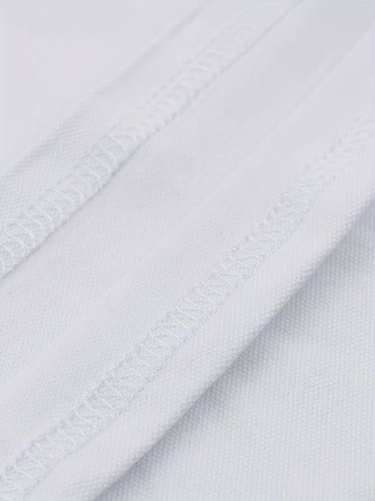 Camisa casual de criança com lapela, t-shirt de manga curta para menino, roupa infantil confortável e respirável.